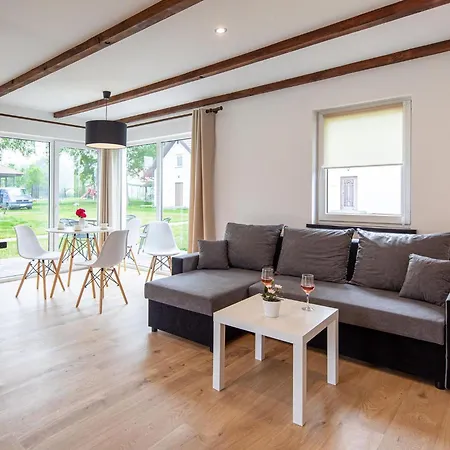 Brick House In L Dzin Near Dutch Windmill Ledzin